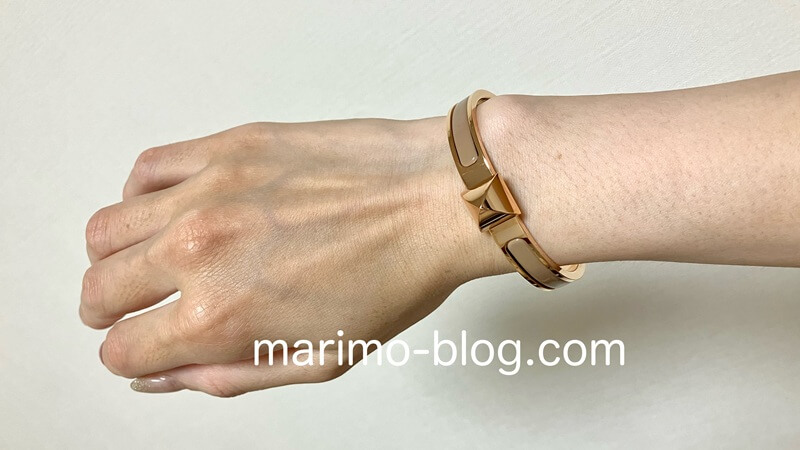 【エルメス】メドールのクリックブレスレット着画