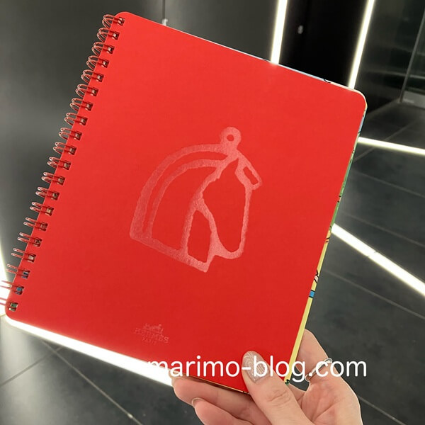 エルメス馬探しイベントのお土産はノート