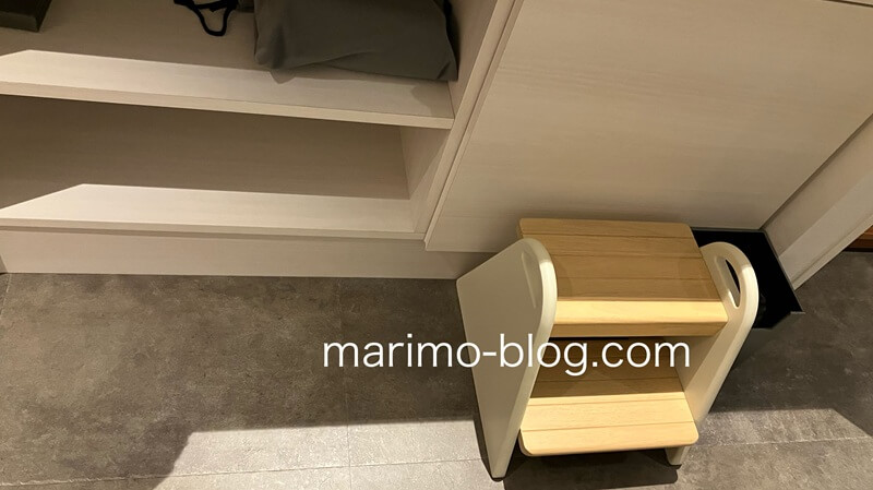 ザロイヤルパークホテル舞浜の子ども用ステップ台